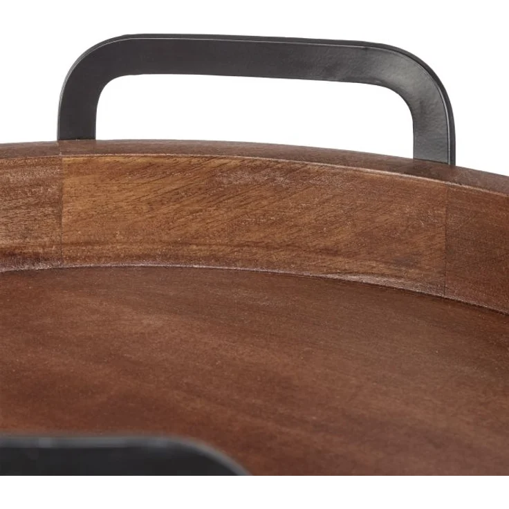 Mangoholz Tablett mit Metallrand – Bild 6