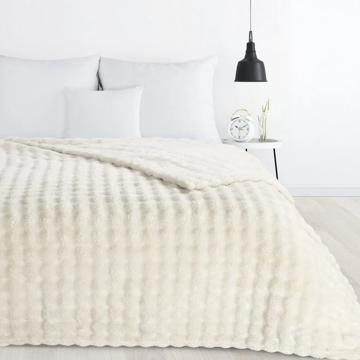 Wohndecke BUBBLE, Design91, flauschige Kuscheldecke mit 3D-Muster, 350 g/m², weich & warm – Bild 2