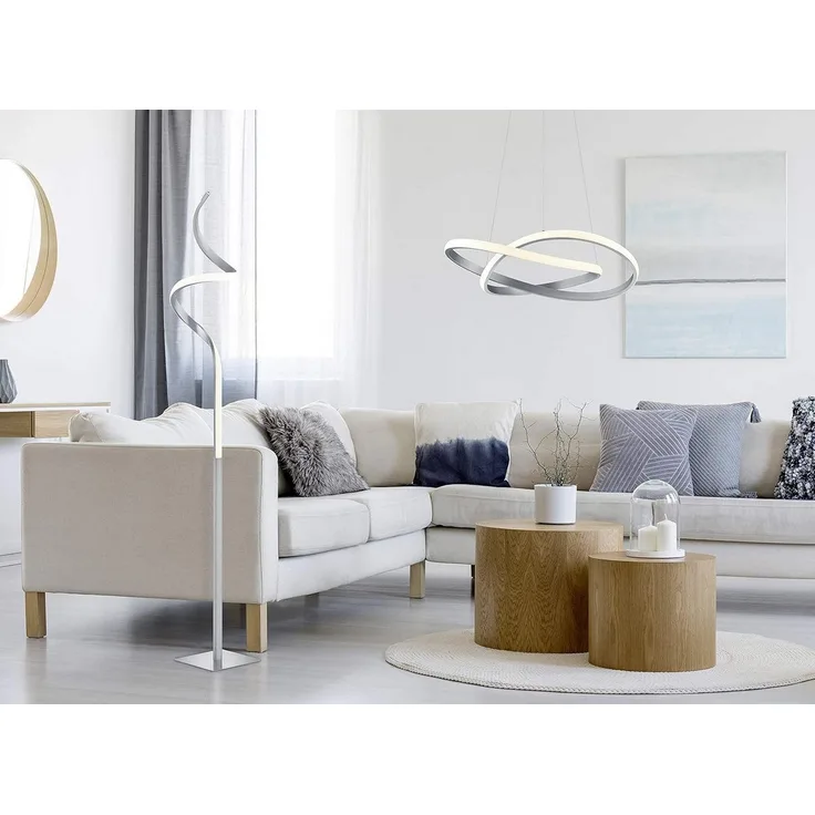 lightling LED Stehlampe Wibke, LED fest integriert, Warmweiß, Sensordimmer, Memory Funktion, IP20