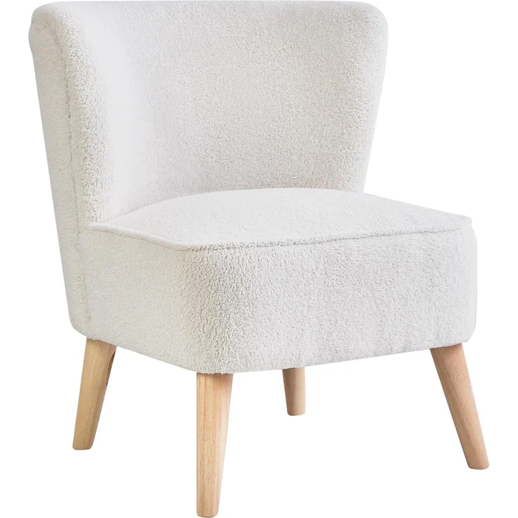Sessel ALVEN Bouclé Cremeweiß – Bild 4