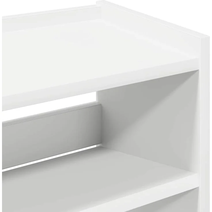 vidaXL Schuhregal Weiß 60x25x62 cm Holzwerkstoff 859887 – Bild 6
