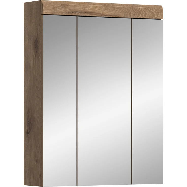 Xonox Wave Spiegelschrank(B/H/T 60x79x18 cm) in Nox Oak Nachbildung