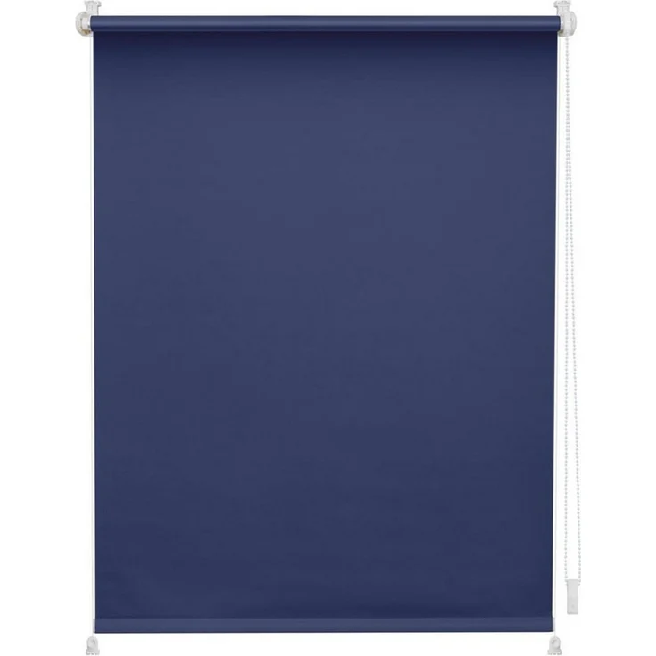 Lichtblick Sonnenschutzsysteme GmbH Verdunklungsrollo Barcelona 100x150 cm (BxL) Blau Verspannt; Klemm- und schraubbar; Thermofunktion – Bild 3