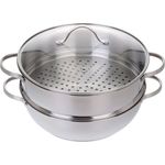 GRÄWE Dampfgarer/Servierpfanne 28 cm mit Dampfeinsatz, Serie Pro-Line