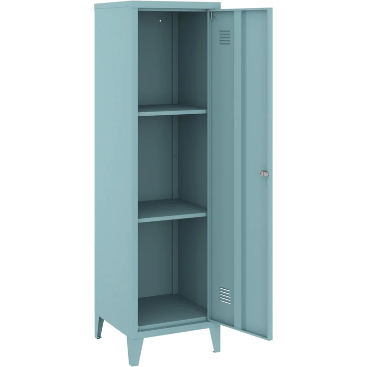 Einzelspind Kurikka 137x38x38 cm Graublau [en. casa] – Bild 7