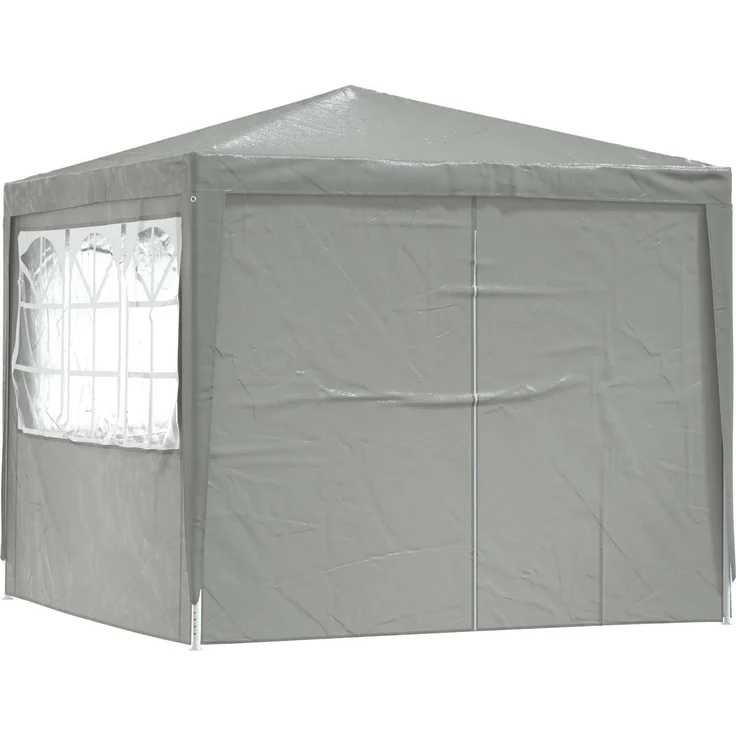 vidaXL Party-Zelt Hellgrau 250 x 250 x 240 cm PE und Stahl 42032997 – Bild 3