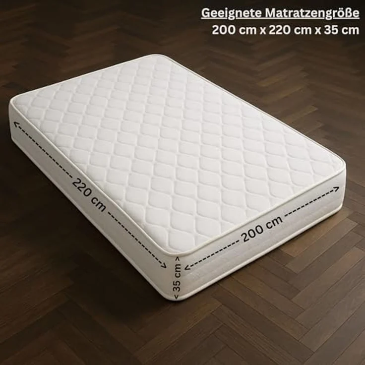 EXKLUSIV HEIMTEXTIL Frottee Spannbettlaken 200 x 220 cm Flieder 80% Baumwolle 20% Polyester Öko - Tex Zertifiziert Bed-Sheet Bettlaken Spannbetttuch Topper Leinentuch – Bild 3