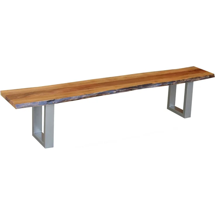 Baumbank Akazie 180x38x45 walnuss lackiert FREEFORM 2 #06