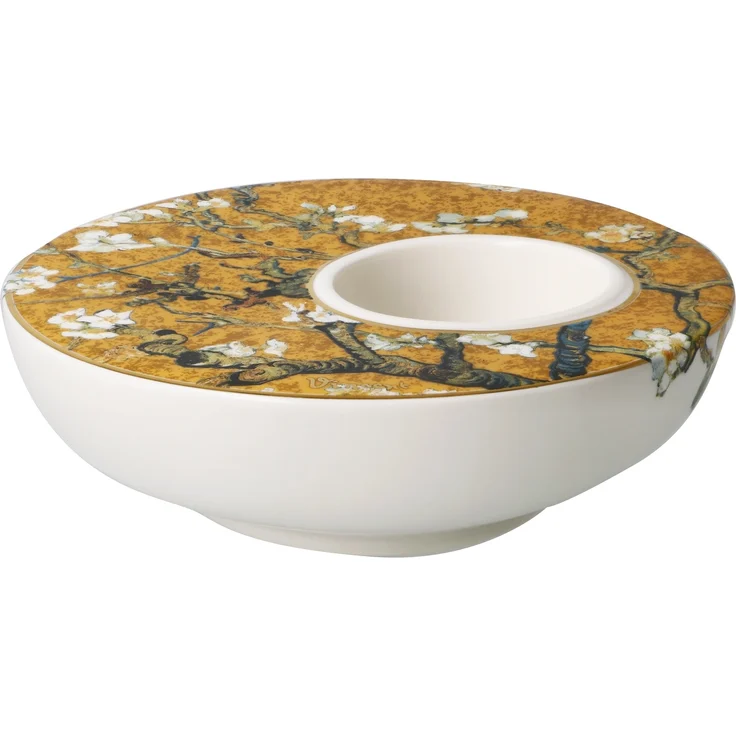 Goebel / Vincent van Gogh Mandelbaum Gold,Kerzenhalter,12,0cm x 12,0cm x 4,0cm / Porzellan / 12,0cm x 12,0cm x 4,0cm – Bild 8