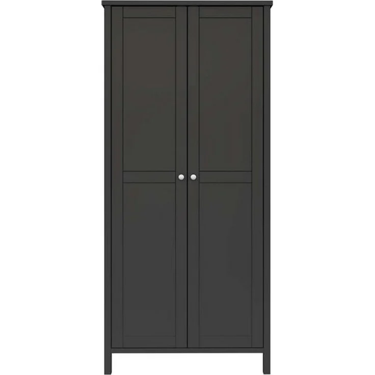 ebuy24 Kleiderschrank Tromsø Kleiderschrank 2 Türen kaffeefarben. – Bild 4