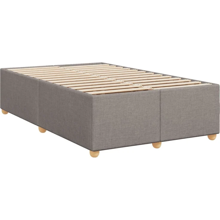 vidaXL Boxspringbett mit Matratze Taupe 120x190 cm Stoff 3288916 – Bild 9