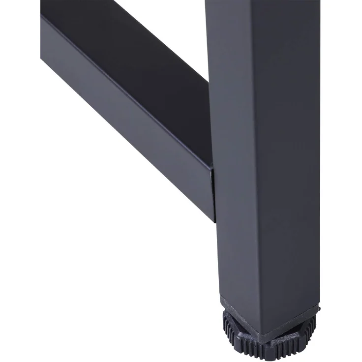 Vinsetto Eckschreibtisch höhenverstellbarer Schreibtisch (PC-Tisch, 1-St, Computertisch), Metall Schwarz 168 x 120 x 75 cm – Bild 9