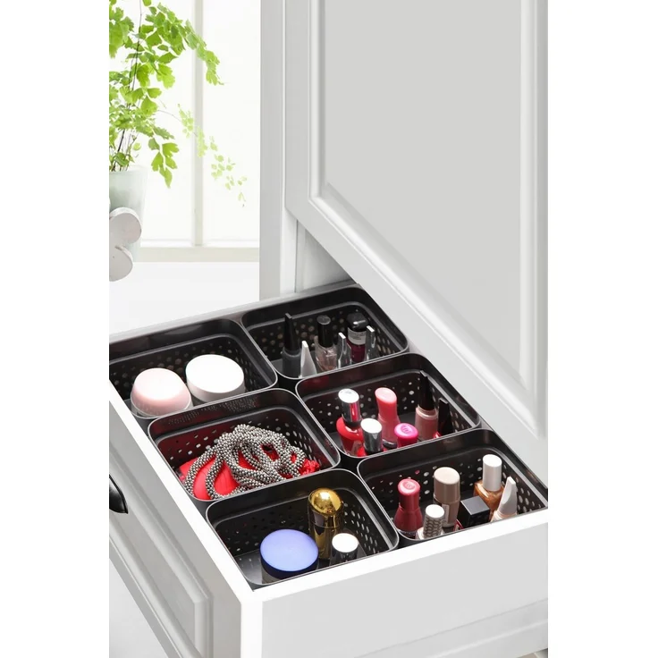 Hermia Concept 'Penta 1,4 lt - Anthracite' Korb-Set (6-teilig), Anthrazit, 15 x 10 x 8 cm, 1,4 l – Bild 2