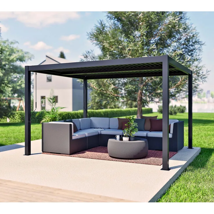 Sojag Milo 1012 | Stahl Pergola mit Lamellendach |