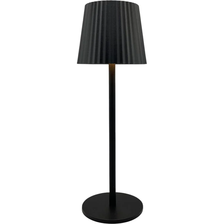 Coen Bakker Deco BV LED Tischleuchte Portable Light, LED, warmweiß, kaltweiß, neutralweiß, aufladbar außen schwarz USB touch geriffelt 9x27,5cm