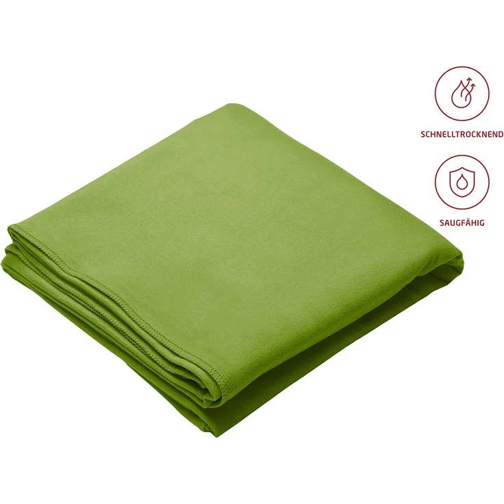 2 x fleuresse Sport Duschtuch 90x180 cm High-Tech-Reise Duschtuch 3450-5 grün – Bild 2