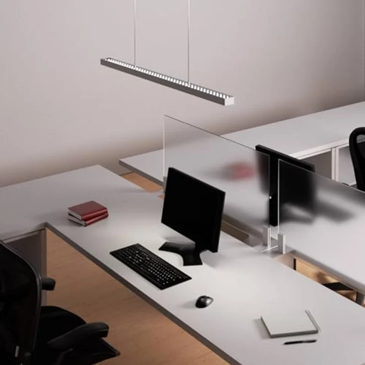 Arcchio LED Büroleuchte Jolinda, moderne Pendelleuchte aus Aluminium, 1-flammig für energiesparende Beleuchtung – Bild 3
