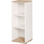 roba Seitenregal 'Pia' aus Holz - BxTxH: 30 x 32 x 90,5 - Weiß / San Remo Eiche