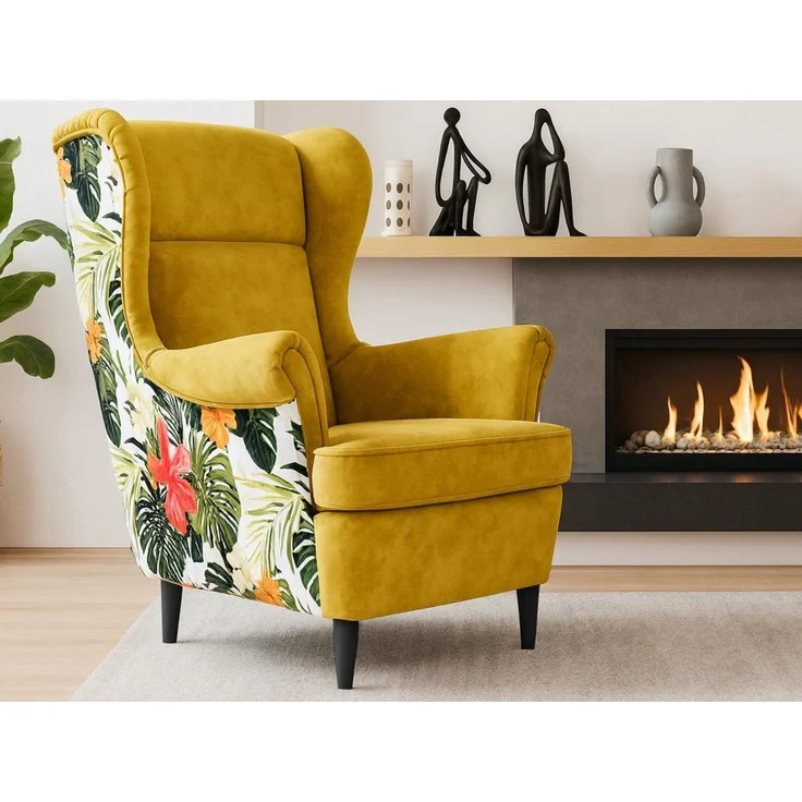 Beautysofa Ohrensessel Havana im skandinavischen Stil (hoher Rückenlehne & modernem Design), 4 trendige Farben zur Auswahl – Bild 1