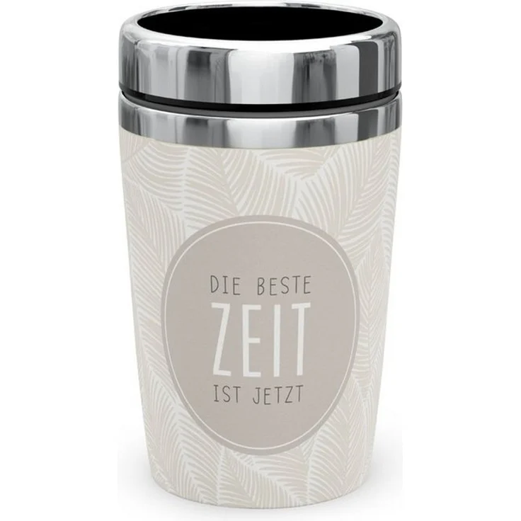 Thermobecher Isolierbecher Thermo Kaffeebecher To Go 240ml la vida Auswahl RELAX Feder 388391 – Bild 3
