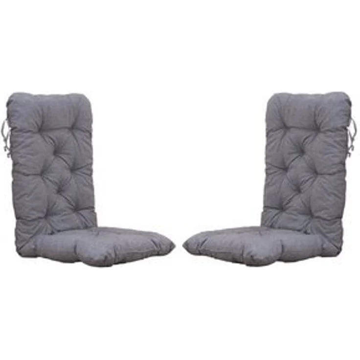 Chicreat Set mit 2 Hochlehnersesseln, 120 x 50 x 8 cm, Hellgrau – Bild 6