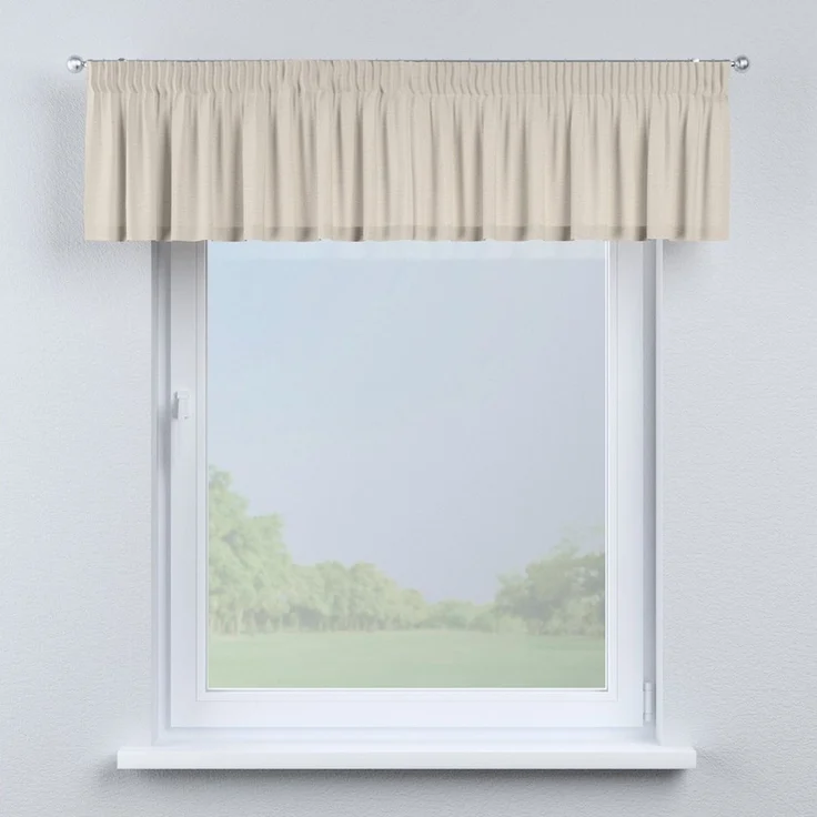 Dekoria Vorhang mit Kräuselband 130 x 40 cm, Leinen – Bild 2
