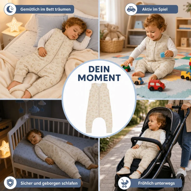 Fillikid Sommerschlafsack mit Beinen Exklusiv – Bild 8