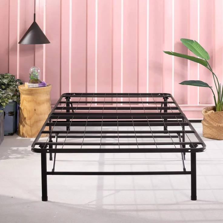 Zinus SmartBase Klappbett 90x190 cm - Höhe 35 cm - Ideal für EIN Gästebett - Mit Stauraum unter dem Bett - Metallbett - Schwarz – Bild 9