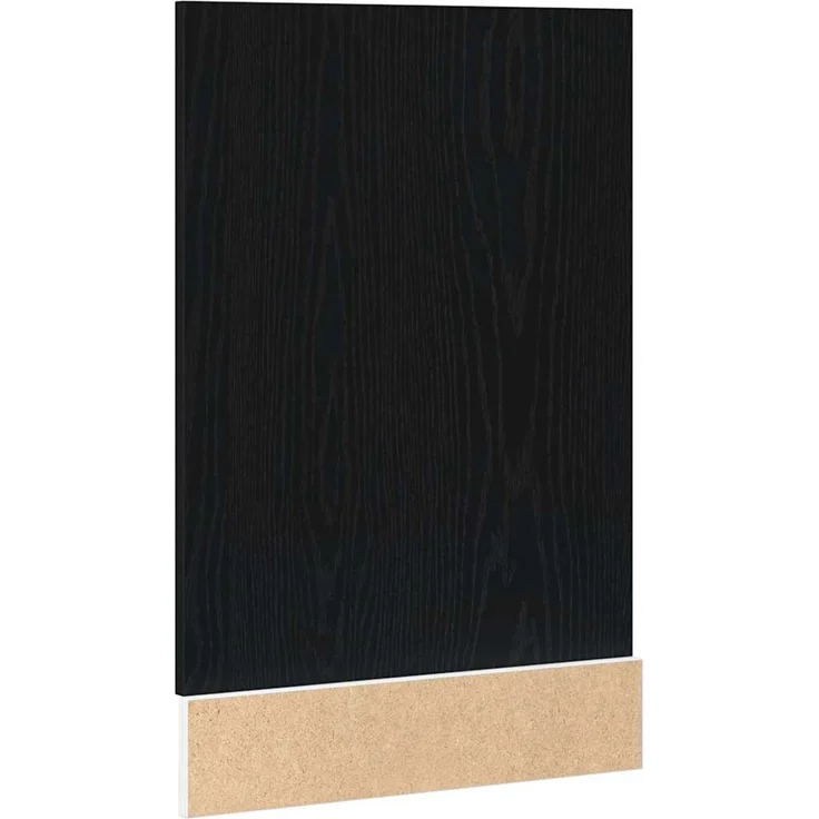 Geschirrspülerblende, Geschirrspülerfront Lyon Schwarz Eichen-Optik 45x1,5x67 cm – Bild 6