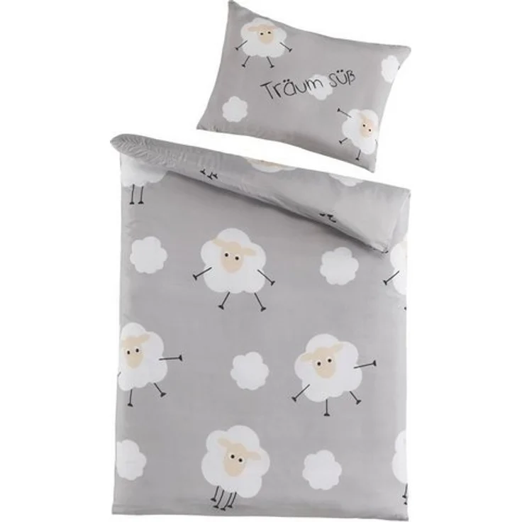 soma Babybettwäsche Bettwäsche 100 cm x 135 cm Träum Süß, 2 teilig, baby bettwäsche babybettwäsche 100x135 – Bild 2