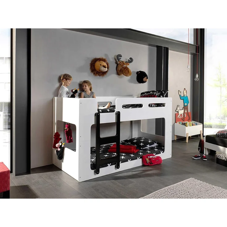 Vipack 'Luca' Halbhochbett 90x200 cm weiß, inkl. Lattenrost – Bild 6