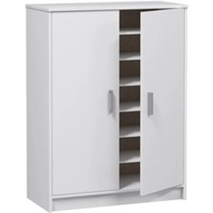Calicosy 'BASIC' Schuhschrank mit 2 Türen und 6 Aufbewahrungsfächern L101 cm - Weiß – Bild 6