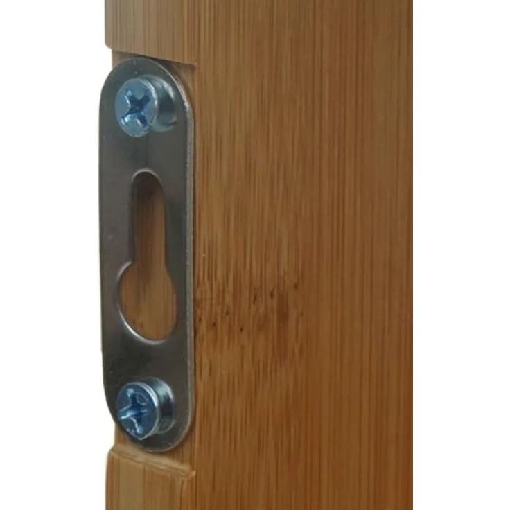PROREGAL® Wandregal Wandregal 50x50x15cm Hängeregal Schweberegal mit 4 Fächern Bambus – Bild 5