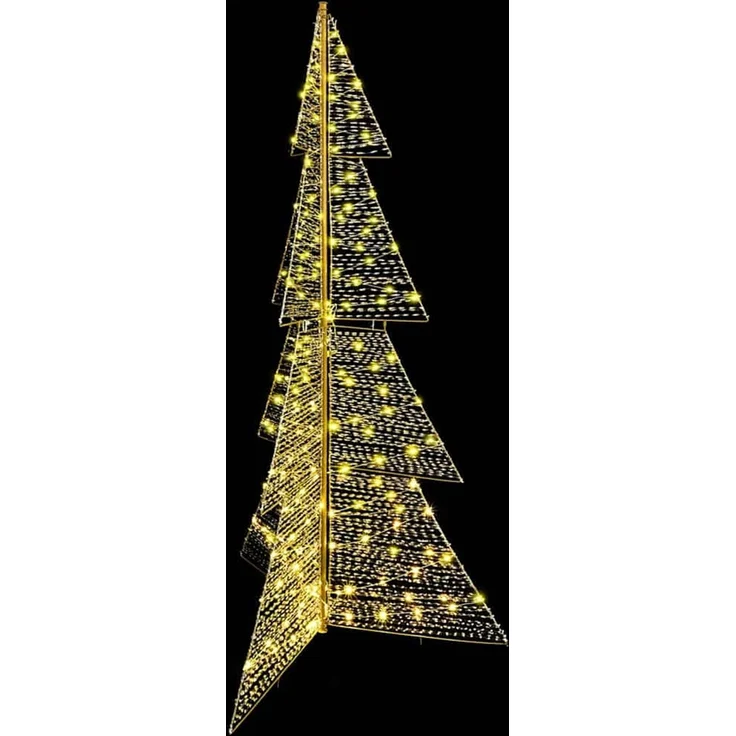 vidaXL Weihnachtsbaum Warmes Weiß 180 cm PET 240 LEDs 42019219 – Bild 5