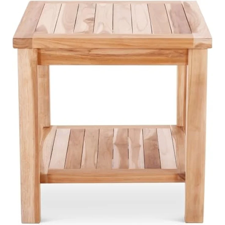 Raburg Gartentisch Beistelltisch Teakholz, 50 x 50 cm, wetterfestes Teak, langlebig, leicht & robust, UV-beständig & pflegeleicht – Bild 4