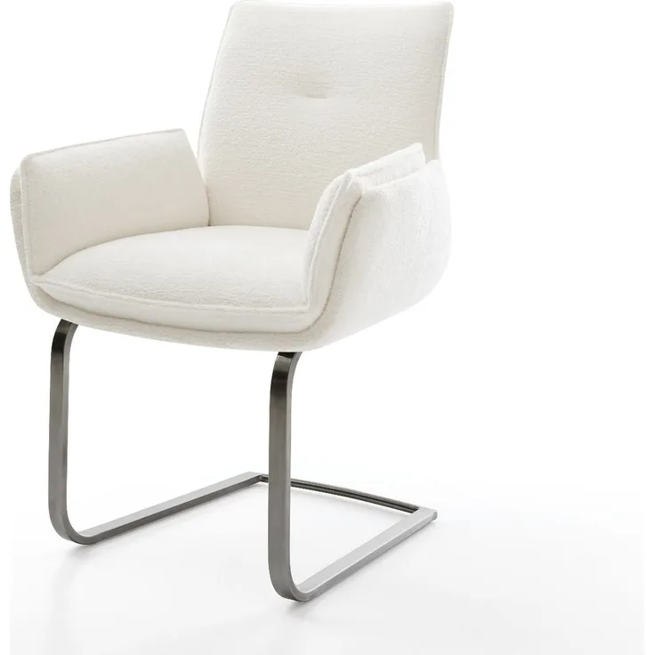 Freischwinger Nela-Flex Bouclé Soft Beige Freischwinger flach Graphit