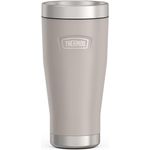 Thermos ICON MUG 0,47l, beige/sandstone mat, Thermobecher 470ml, Edelstahl, Isolierbecher, 7 h heiß / 22 h kalt, spülmaschinenfest, BPA-frei