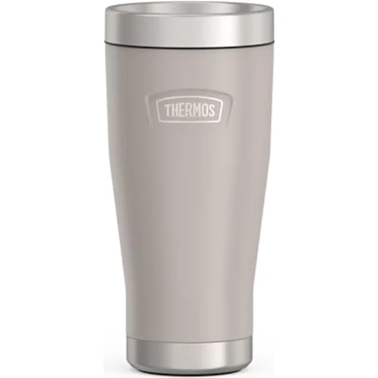 Thermos ICON MUG 0,47l, beige/sandstone mat, Thermobecher 470ml, Edelstahl, Isolierbecher, 7 h heiß / 22 h kalt, spülmaschinenfest, BPA-frei