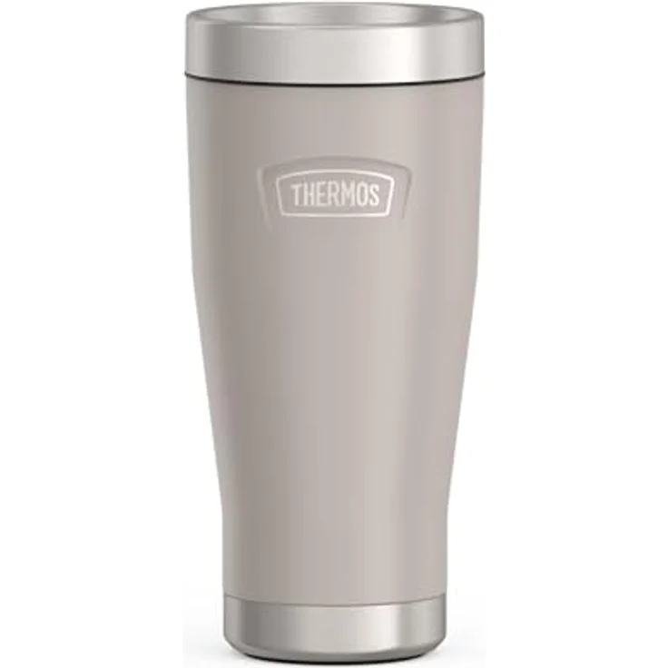 Thermos ICON MUG 0,47l, beige/sandstone mat, Thermobecher 470ml, Edelstahl, Isolierbecher, 7 h heiß / 22 h kalt, spülmaschinenfest, BPA-frei – Bild 1