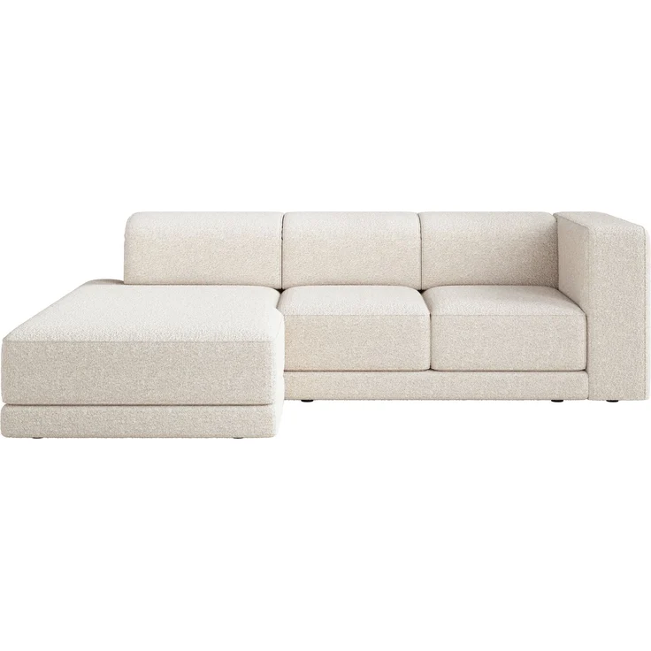 Selsey 'Novals' Ecksofa L-Form, 4-Sitzer, links, Bouclé Creme, 278 cm – Bild 4