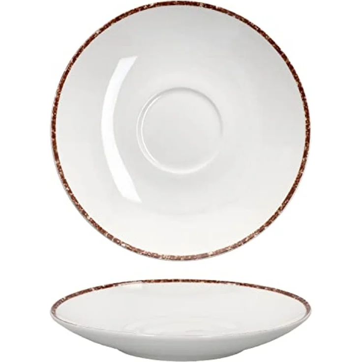 Ritzenhoff & Breker Becher 4tlg Set Authentic Italian Cappuccinotasse + Untertasse Cappuccino, Porzellan – Bild 5