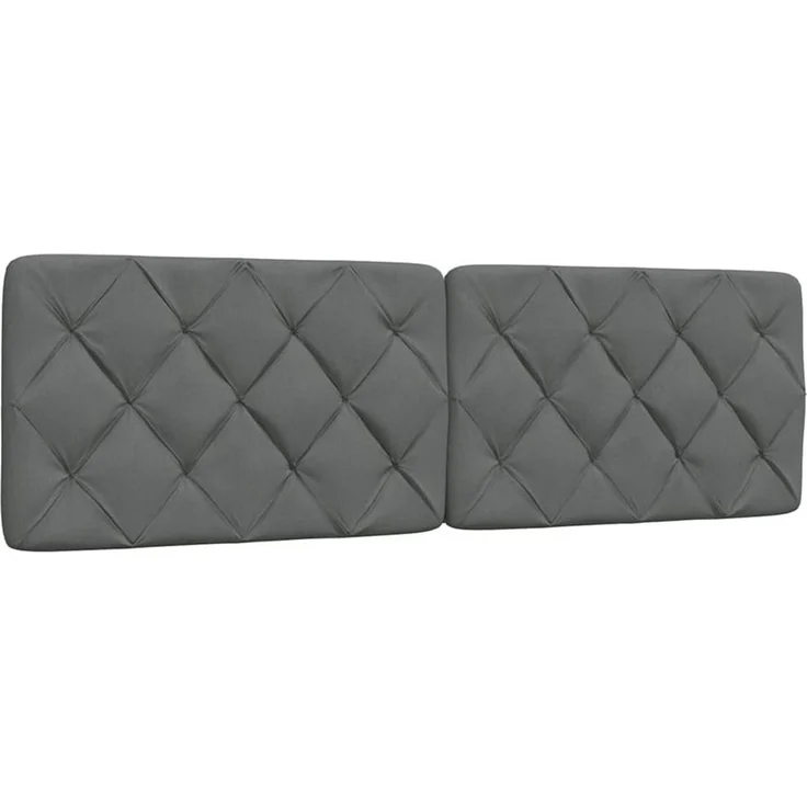 vidaXL Bett Kopfteil-Kissen Dunkelgrau 90 cm Stoff (1-tlg) – Bild 1