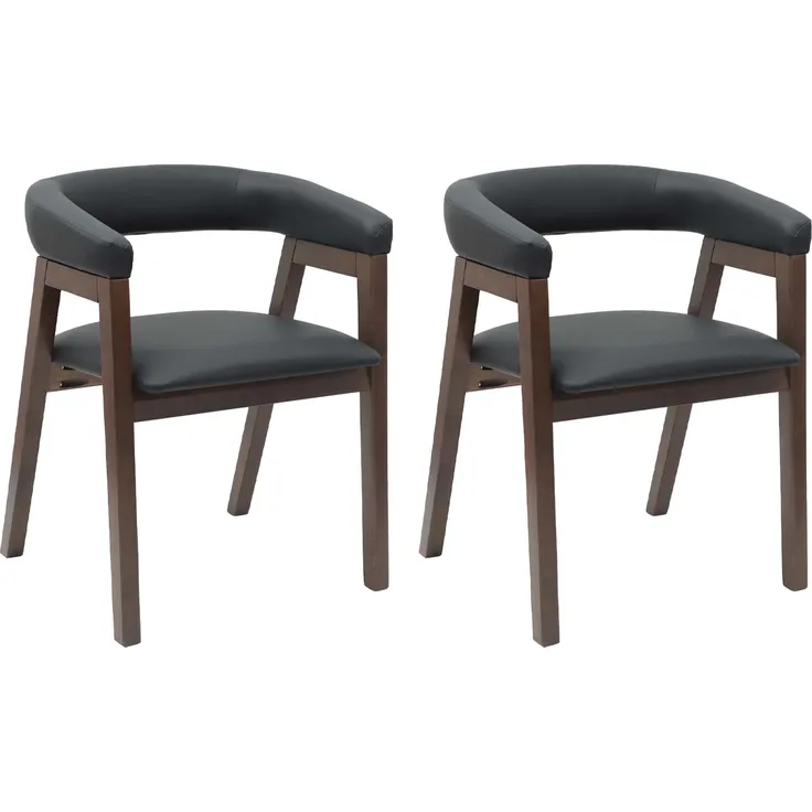 vidaXL Esszimmerstühle 2 pcs Hellbraun 54 x 57 x 73 cm 42020421