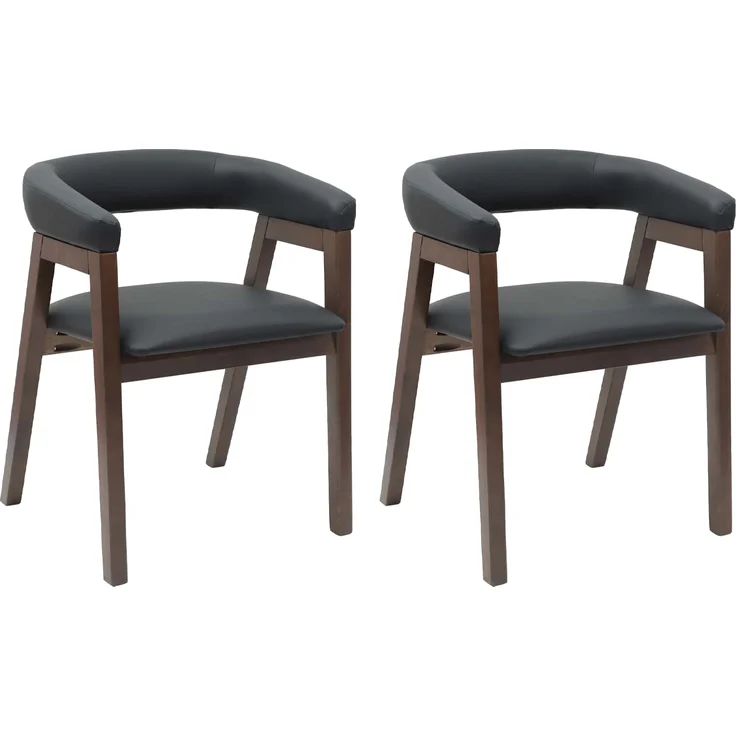 vidaXL Esszimmerstühle 2 pcs Hellbraun 54 x 57 x 73 cm 42020421 – Bild 1