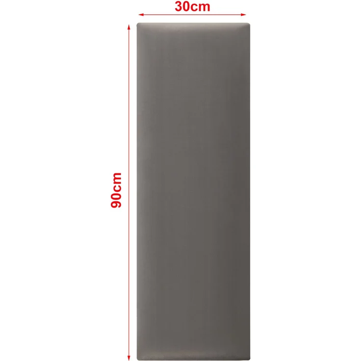 Wandkissenset Carpino 2-tlg. Samt 90x30 cm Dunkelgrau [neu. haus] – Bild 3