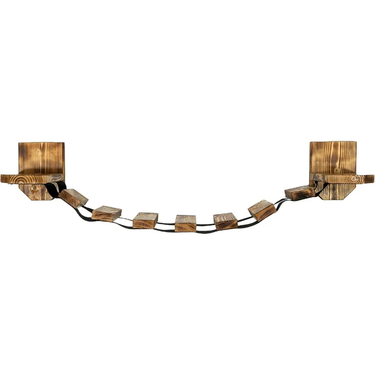 QLS Katzen-Kletterwand Geflammt & Lackiert, Wandliege Katzenliege Katzenbett Katzenregal und andere Elemente – Bild 2