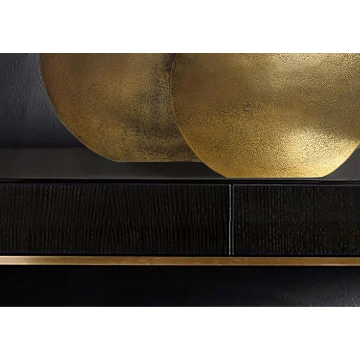 Deko Vase 2er Set Aluminium Gold Blumenvase Modern – Bild 6