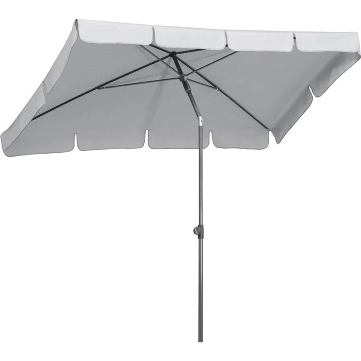 Schneider Sonnenschirm Aquila silbergrau 225 x 120 cm Marktschirm Gartenschirm – Bild 1