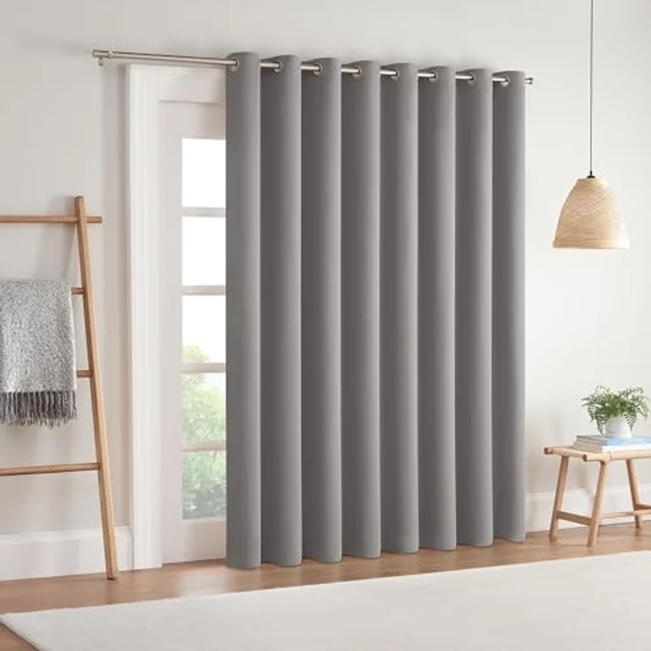 Eclipse Darrell Thermaweave Verdunkelungsvorhang, extra breit, 213,4 x 254 cm, Grau – Bild 4