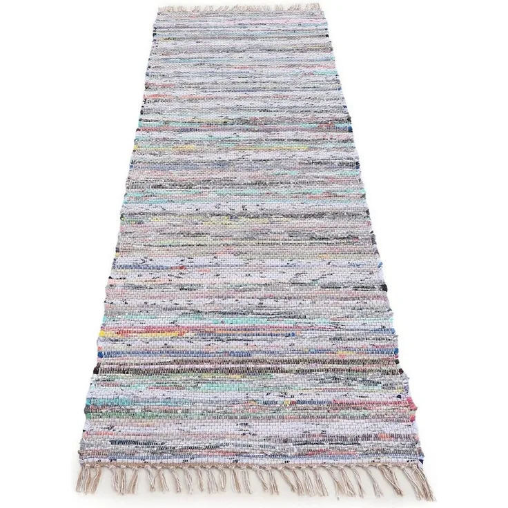 carpetfine Teppich Kelim Chindi, Wendeteppich, rechteckig, Höhe: 6 mm, handgewebt, Fleckerlteppich mit Fransen, auch vielen in Läufergrößen